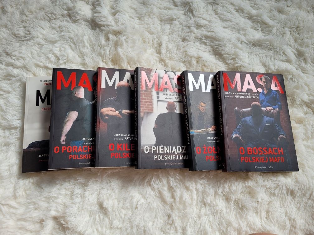 Zestaw sześciu książek z serii Masa: książki bylego gangstera