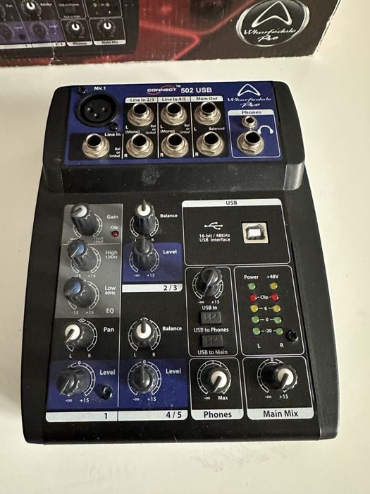 Mikser Wharfedale Pro Connect 502 USB - Interfejs Audio. Stan Jak Nowy