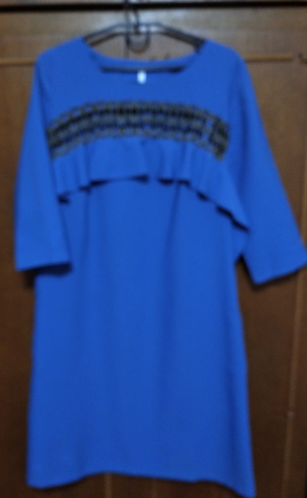 Плаття блакитно-сірого кольору