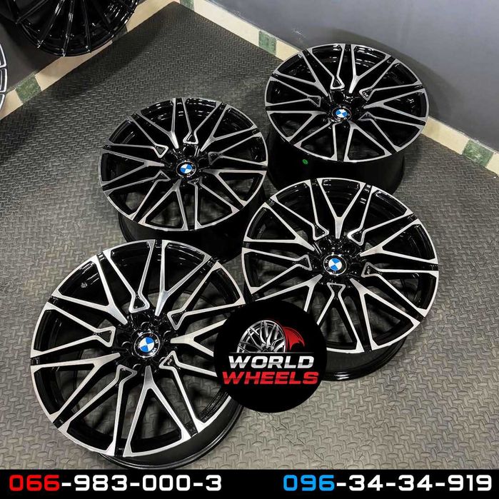 Диски R20 R21 5x120 BMW X5 X6 E70 F15 E71 F16 818 стиль різноширокі