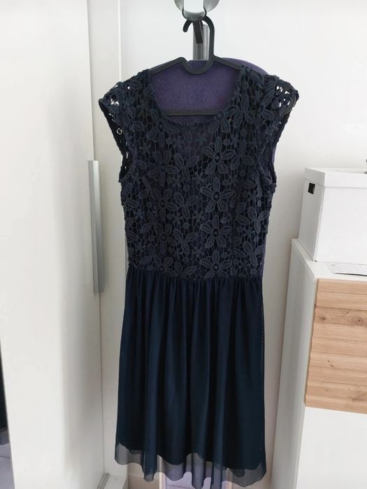 Granatowa sukienka Only 34