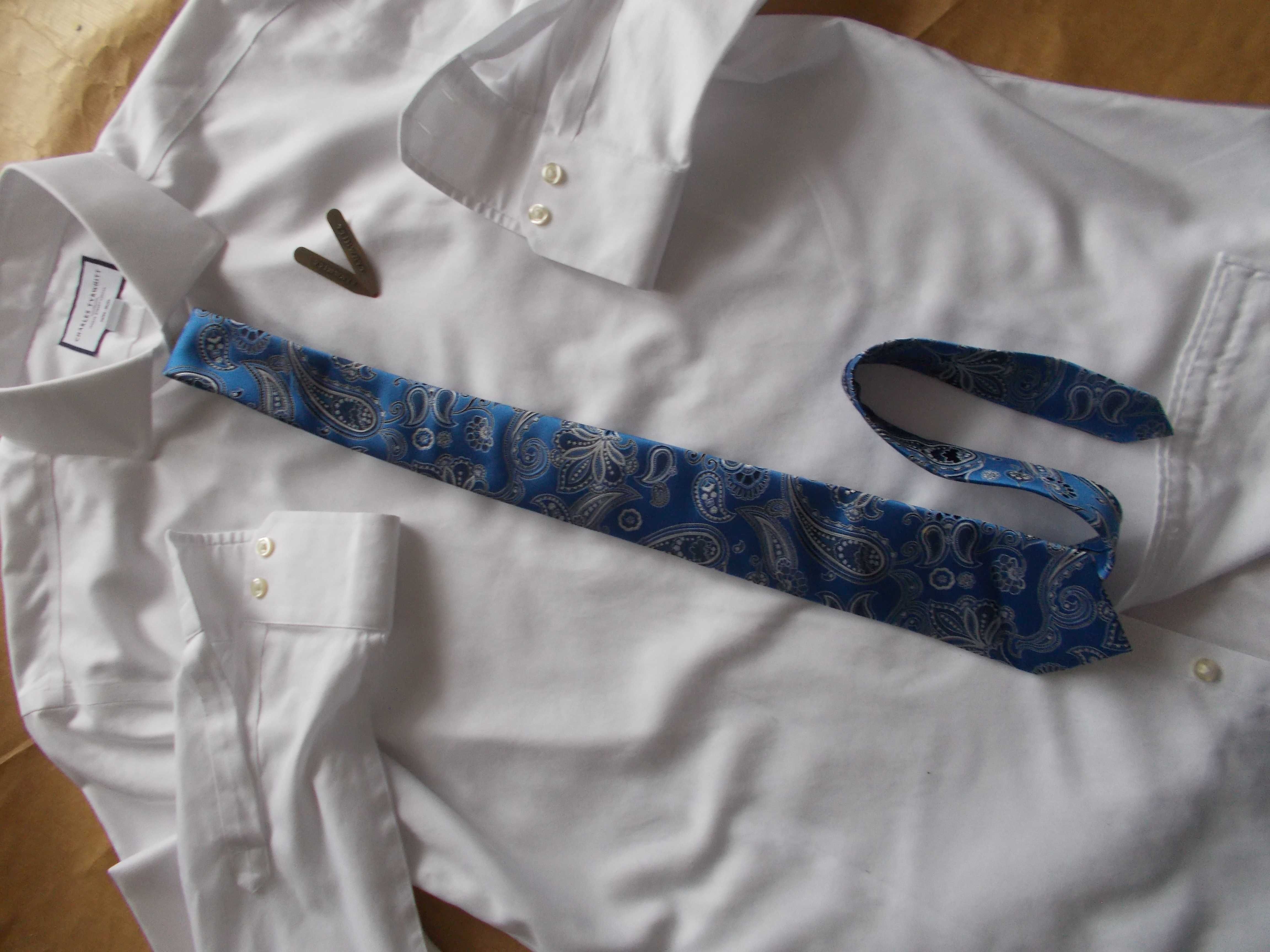 -XL- CHARLES TYRWHITT Premium Koszula Męska XL 43 cm UK + Krawat