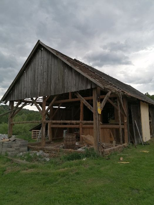 Rozbiórka stodoły stodół skup starych desek stare drewno stodoła