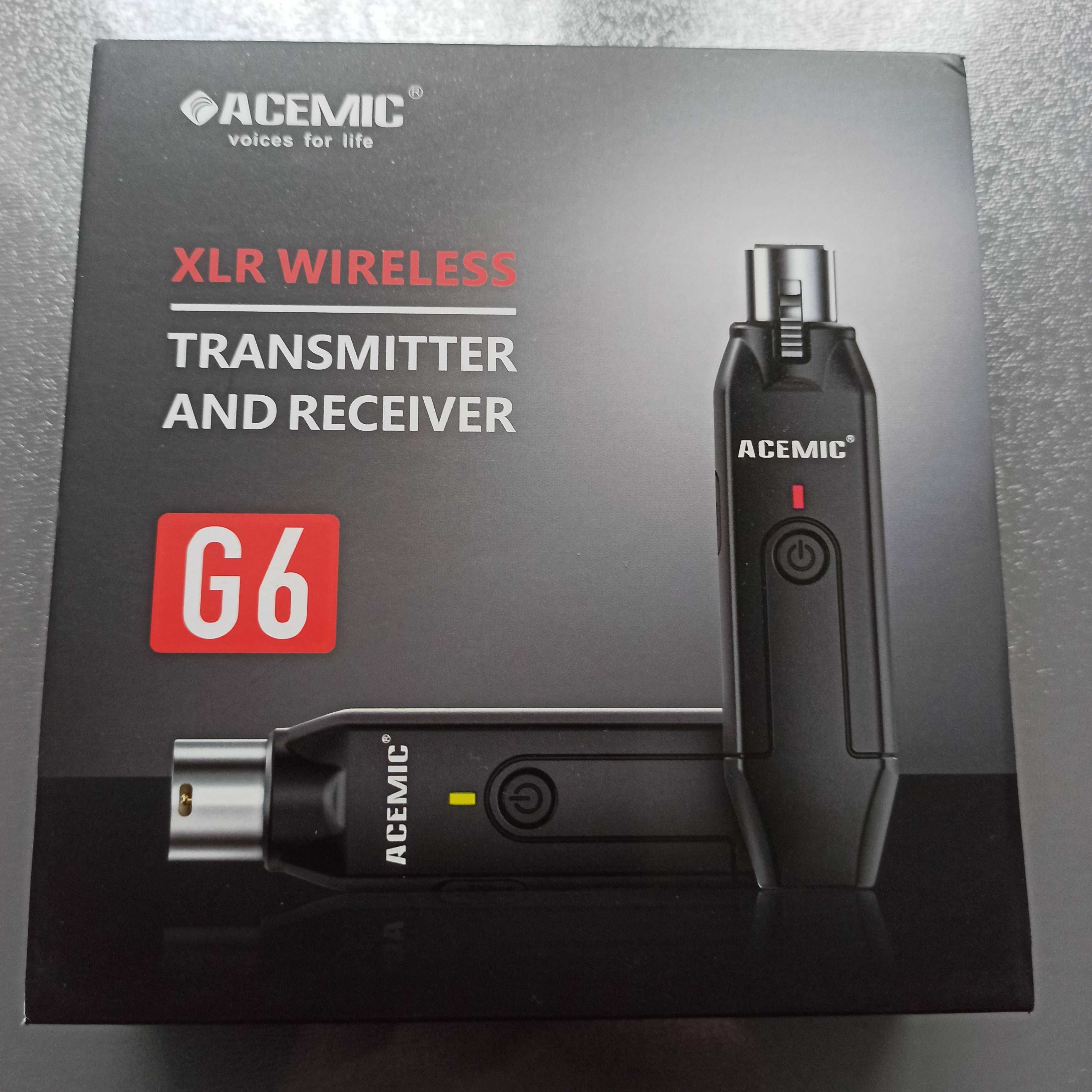 Передавач і приймач  Acemic G6    2,4 Ггц для динамічного мікрофон XLR