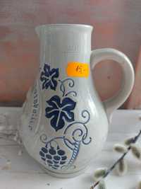 Niemiecki dzbanek, wazon z rączką, pojemność 0,5l, wysokość 16,5cm
