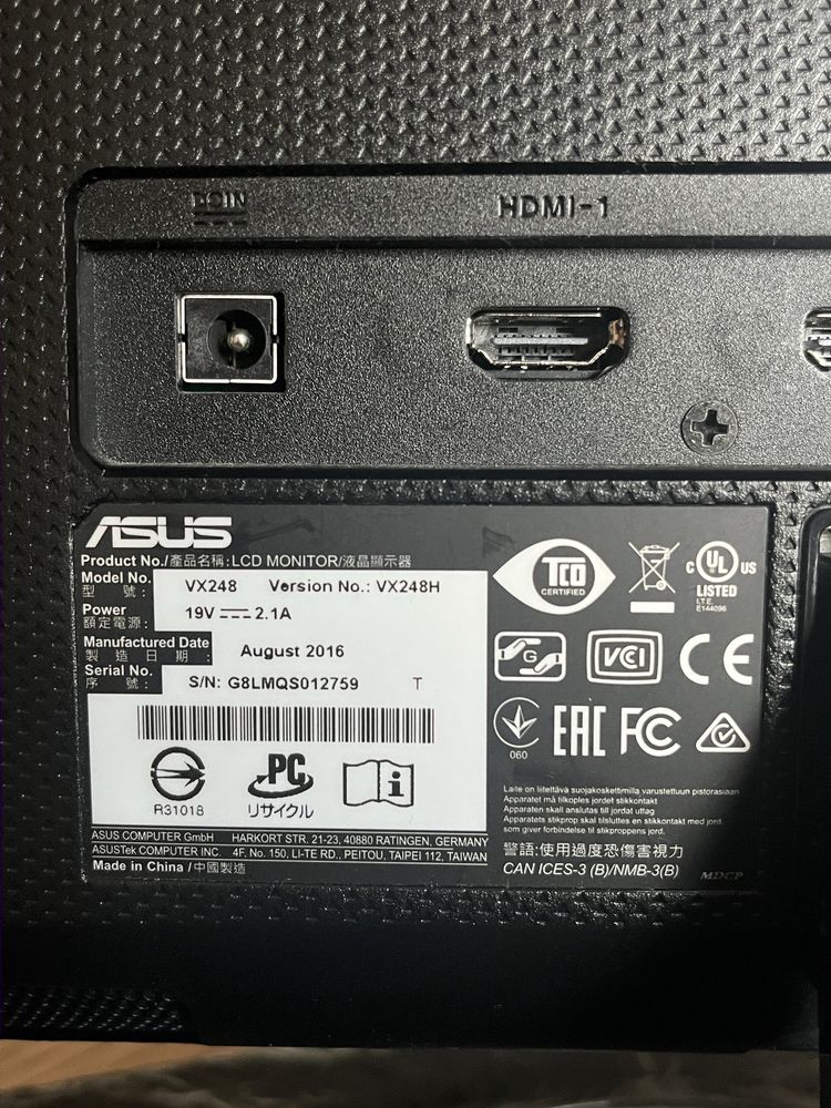 Monitor 24 cale Asus VX248H