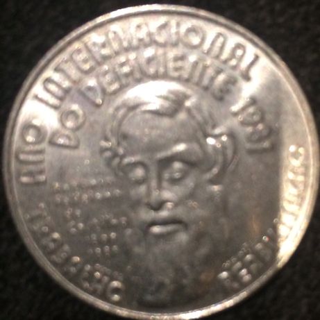 1 moeda 25 escudos 1981 (ano internacional deficiente)