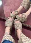 Gucci 39 шльопки шлепки на платформі