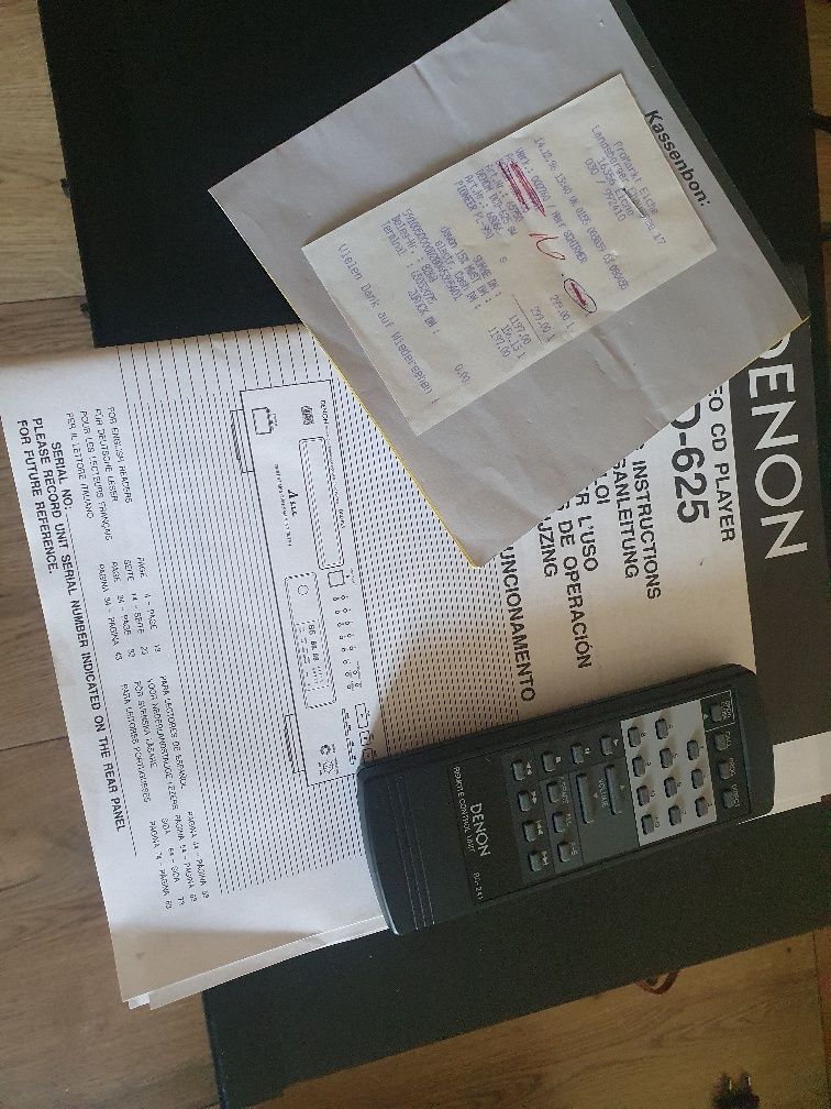 Odtwarzacz Cd - Denon dcd625 , pilot , jak nowy