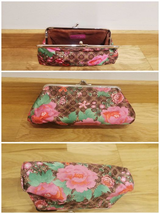 Zestaw podróżny torba +kosmetyczka w kwiaty, malutka w kwiaty +gratis