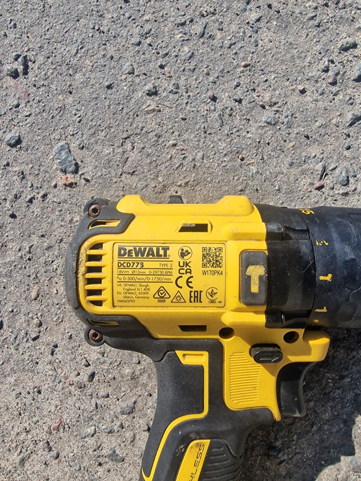 Безщітковий акумуляторний шуруповерт DeWalt DCD778 18v ОРИГІНАЛ  65нм