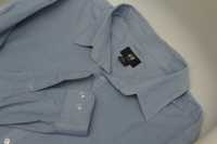 H&M рр  XL  рубашка голубая из хлопка easy iron