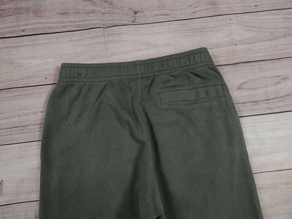 NIKE Spodnie Dresowe Męskie Zielone Logowane r. S