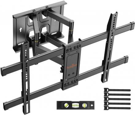 Suporte para TV na parede, giratório com braços duplos