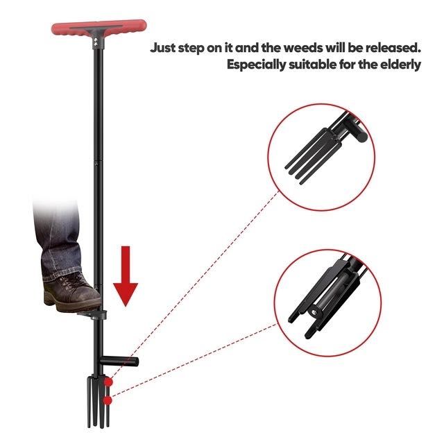 Narzędzie do usuwania chwastów FLORA GUARD 90cm 4 pazury bez schylania