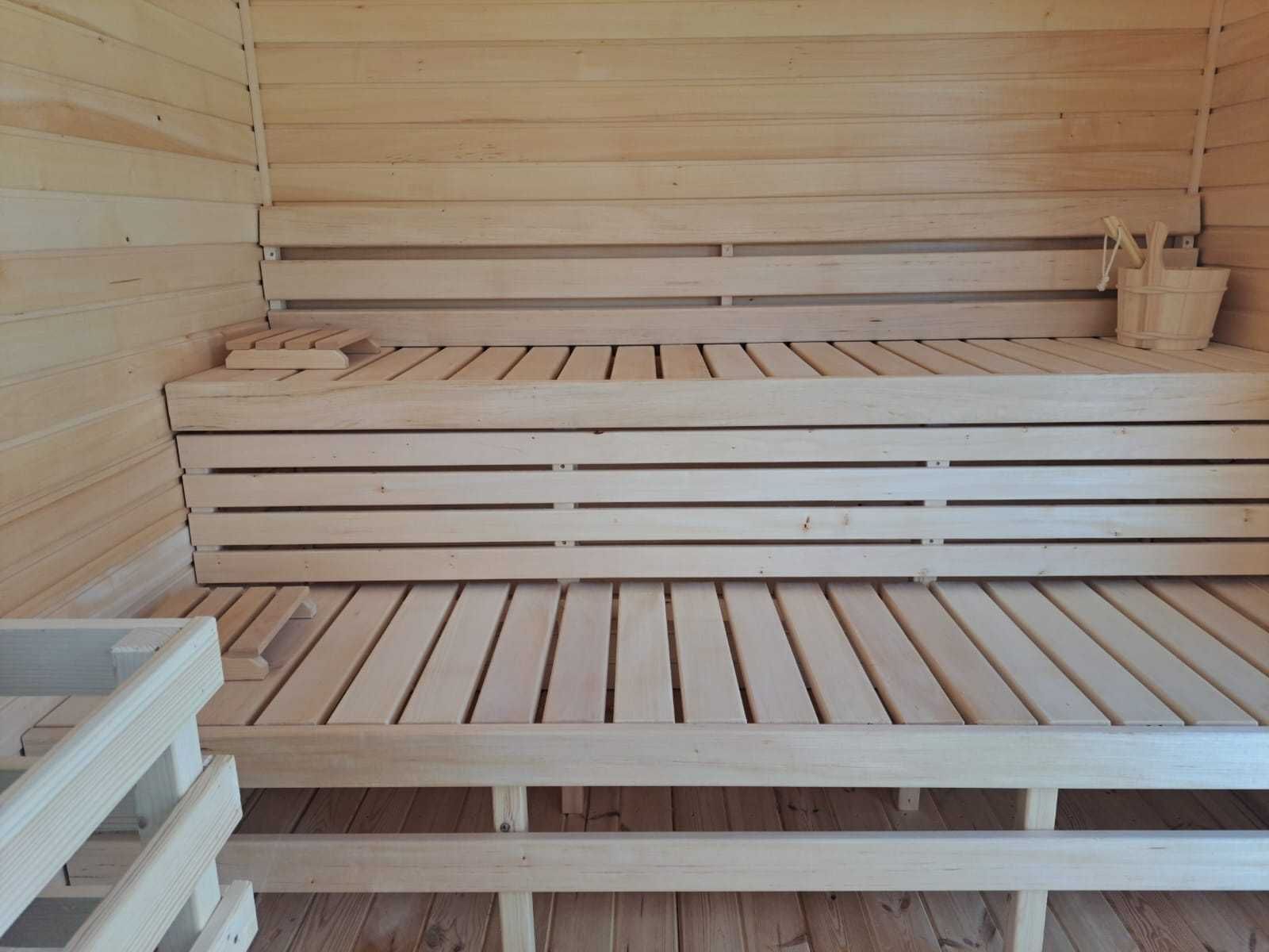 Sauna Ogrodowa Prestige Wyposażona Harvia Fińska Sauny do Twojego Domu