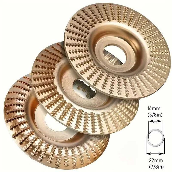 Диски обдирні шліфувальні (зачисні) по дереву 3 шт 22мм + 16 мм