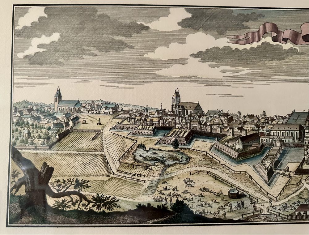 Panorama Breslau Wrocław F.B.Werner akwaforta