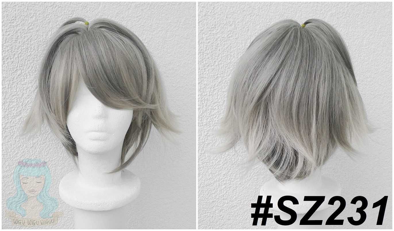 Genshin Impact Alhaitham krótka szara peruka cosplay krótki szary wig