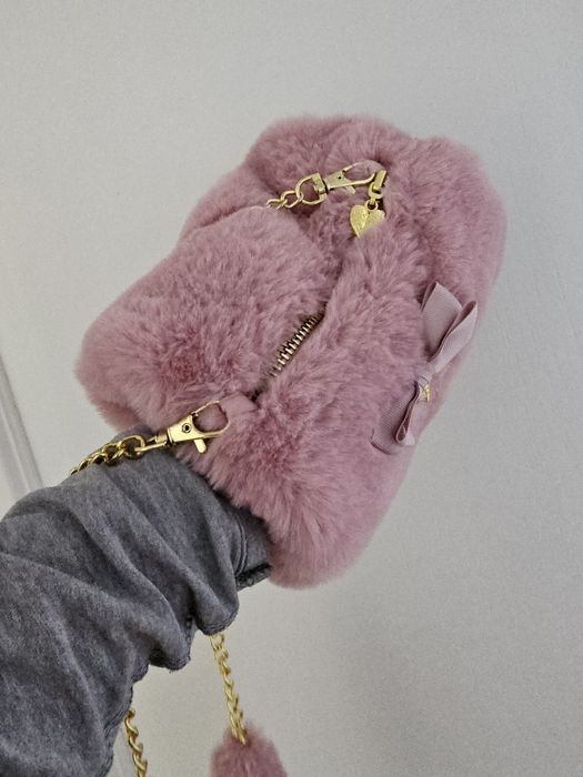 Carteira de menina de pêlo rosa com dourado da marca Angels Faces