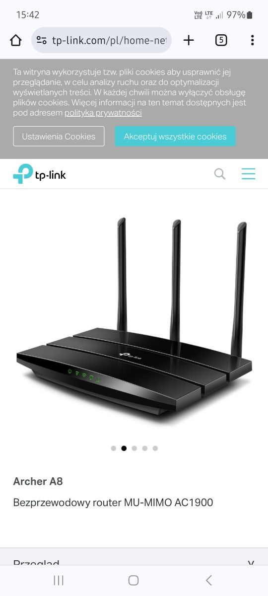 Tp-link AC1900 Wi-Fi Router