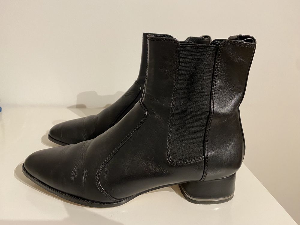 Botins pretos Massimo Dutti