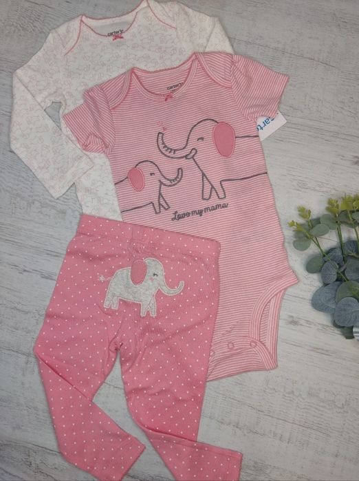 Набір для дівчинки, боді і лосинки, 80,74,62, 68