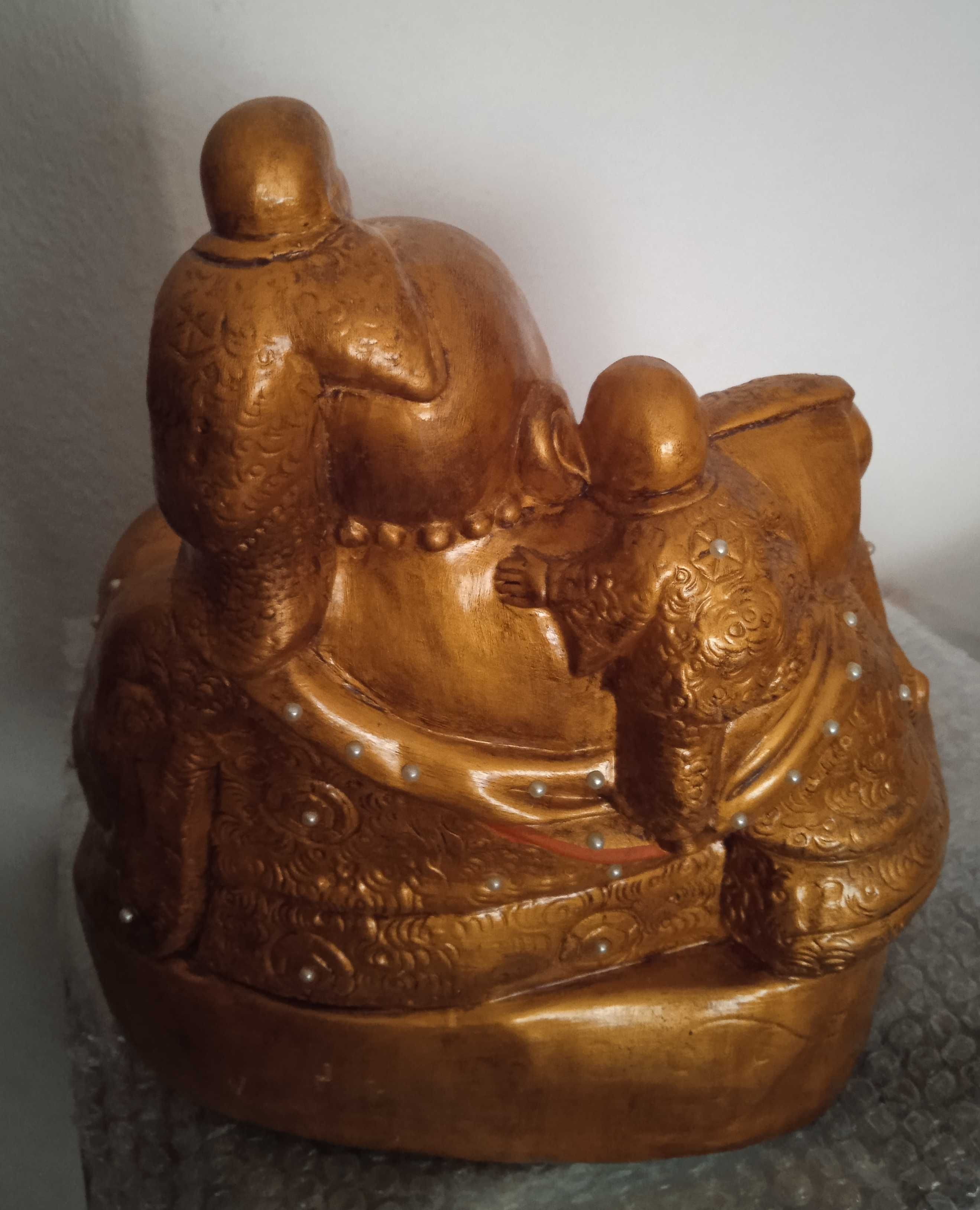 Buda da felicidade em gesso