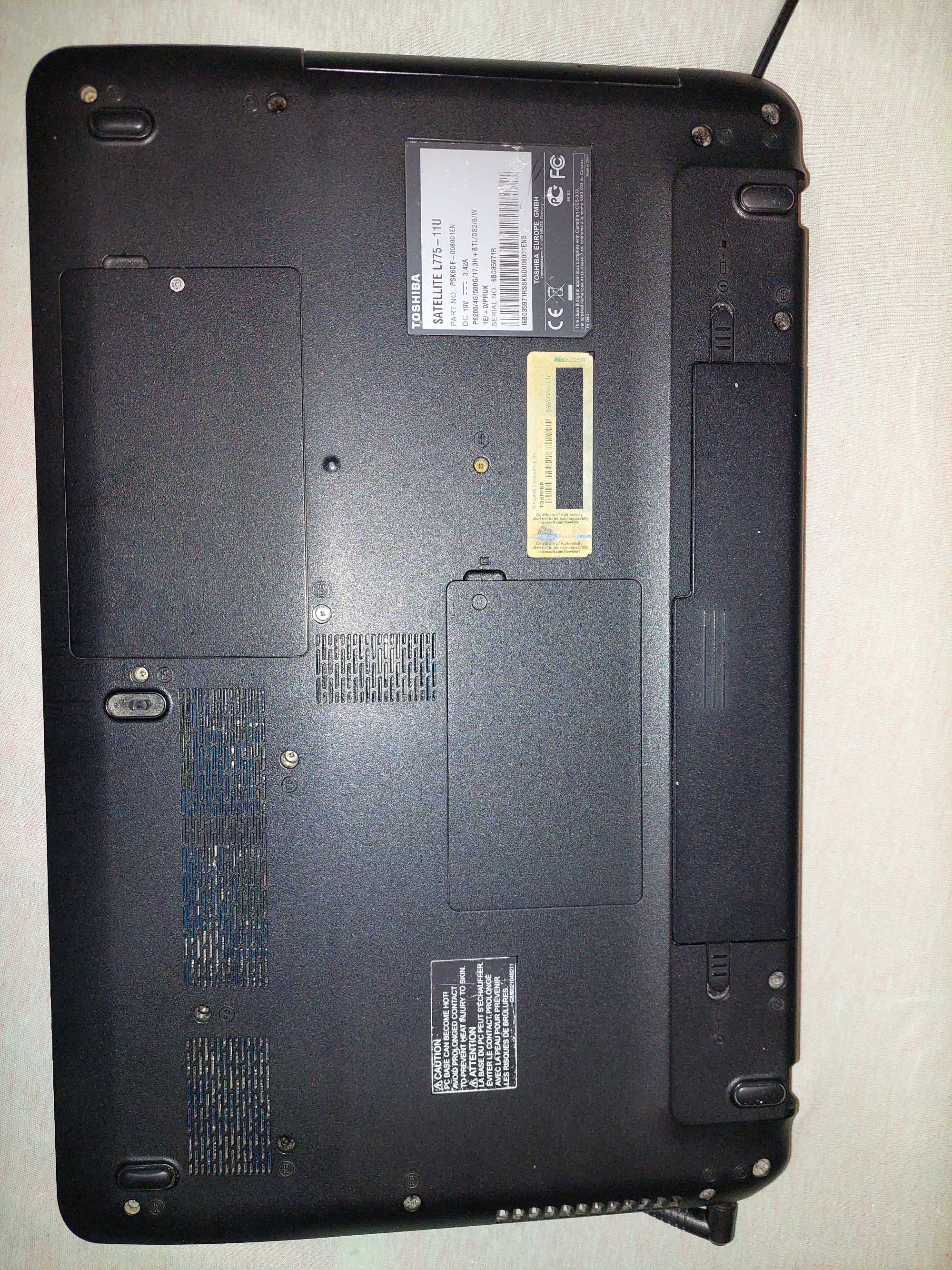 Продам Ноутбук Toshiba L775-11U Оригінал привезений з Англії.