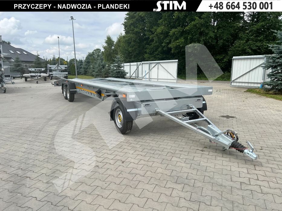 STIM Laweta K23 - LT35-8521ST/OB-14&quot;  Nowa przyczepa Laweta z Obrotnicą - DMC 3500kg, transport Pojazdów