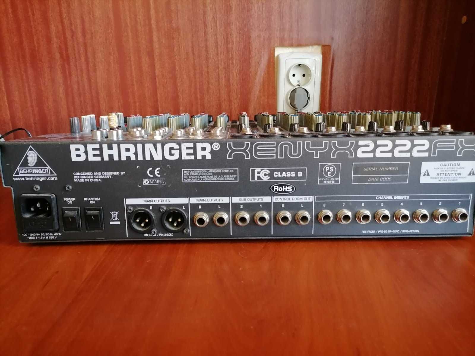 робоча станція Yamaha MOX8, проц Behringer dsp2024p, Behringer 2222FX