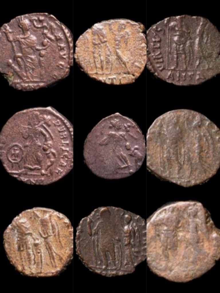 Lote 9 moedas Império Romano