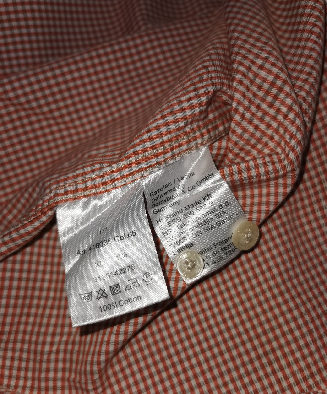 Camel Active r. XL/XXL lekka koszula w kratę bawełna