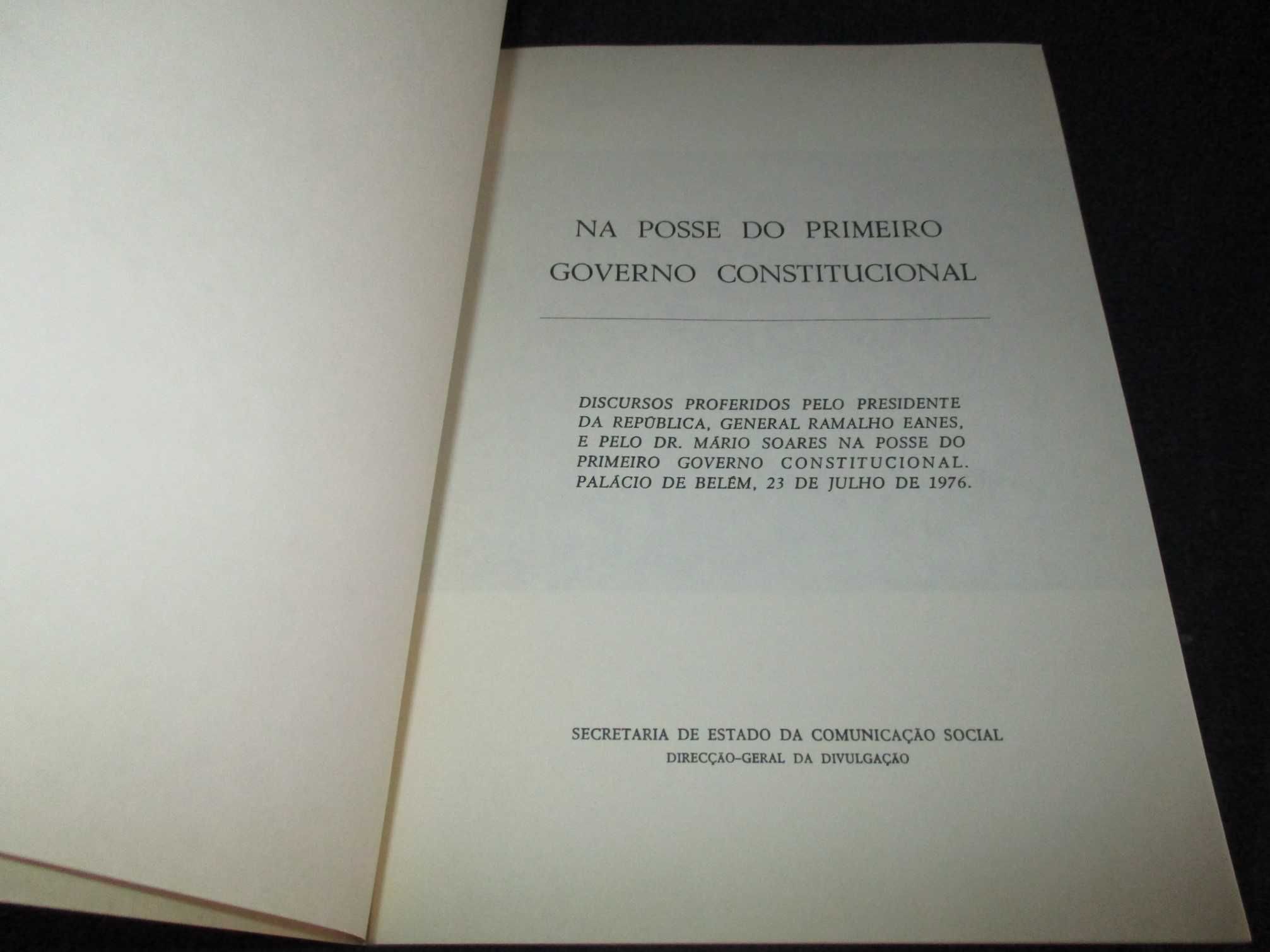Livro Na Posse do Primeiro Governo Constitucional