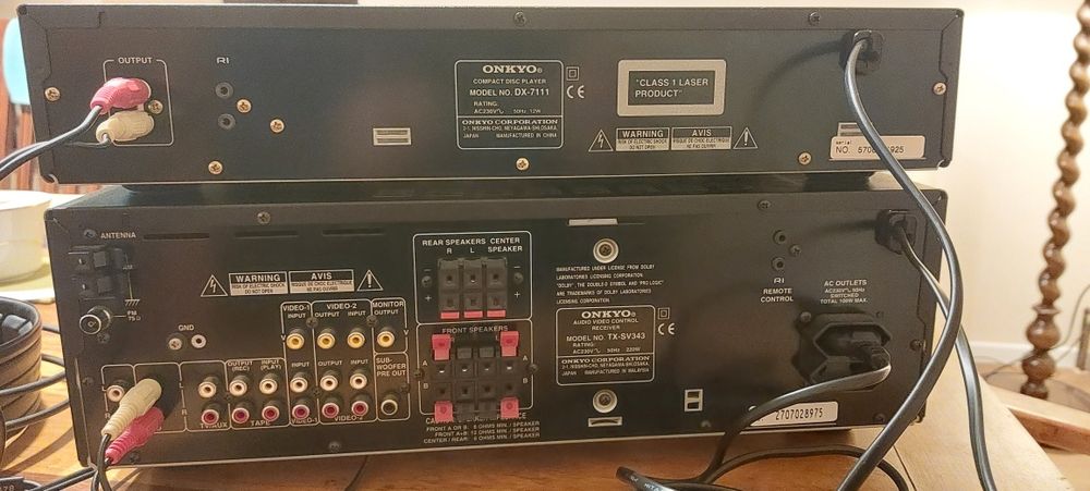 ONKYO odtwarzacz CD DX-7111 i amplituner TX-SV343