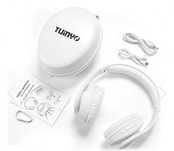 TUINYO Bezprzewodowe Słuchawki Nauszne Bluetooth z Mikrofonem