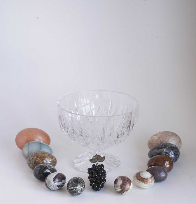 Conjunto 12 ovos em mineral