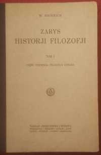 Zarys historji filozofji Heinrich 1925 rok Gebethner i Wolf