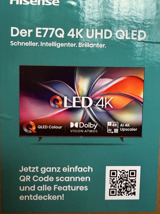 Nowy telewizor Hisense 50E77Q na gwarancji