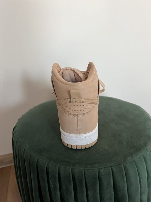 Sneakersy NIKE Dunk High Prm Beżowe roz. 37,5
