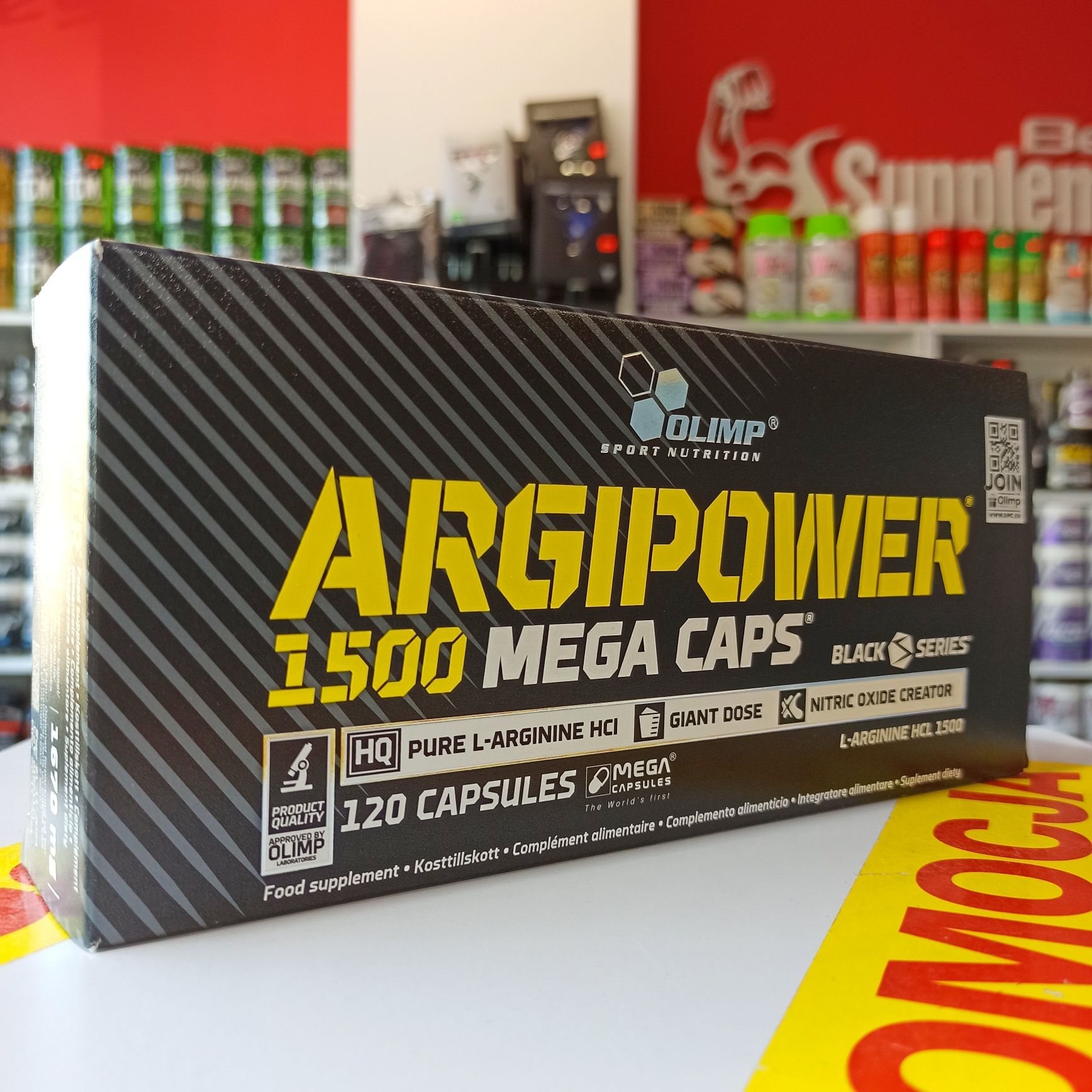 OLIMP ArgiPower Mega Caps 120kaps L-arginina AAKG Booster tlenku azotu