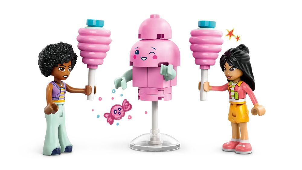 Klocki Lego Friends Stoisko z watą cukrową i skuter 110 elementów