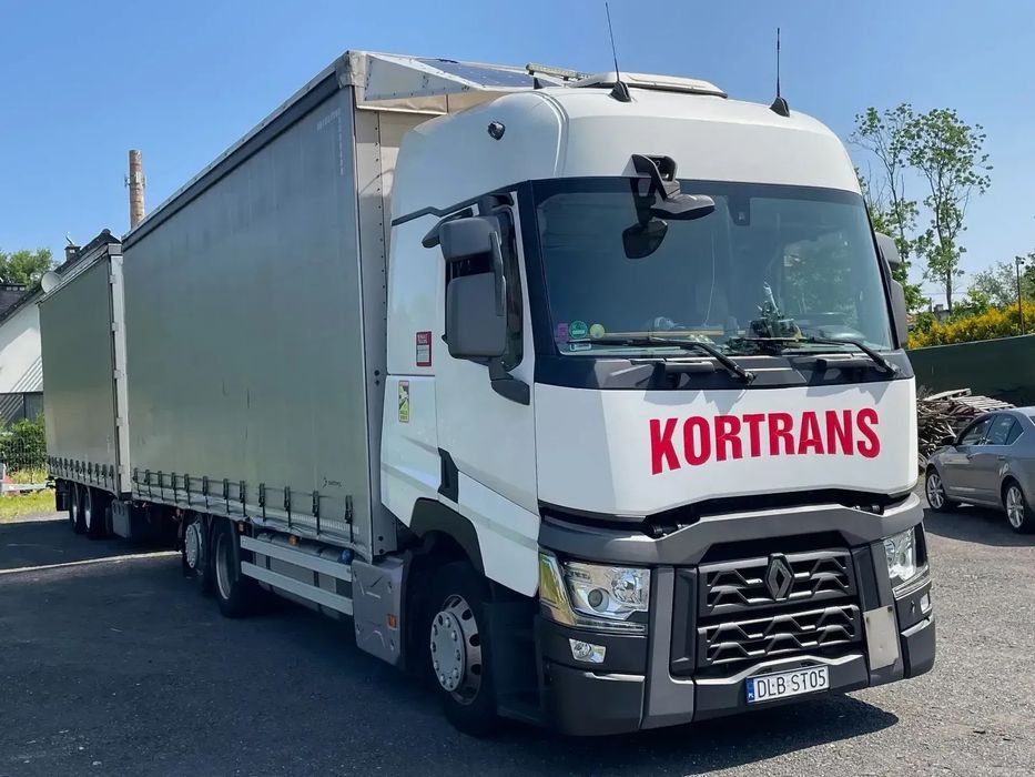 Renault T 440  Pierwszy właściciel, zabudowa alu + przyczepa alu Gniotpol