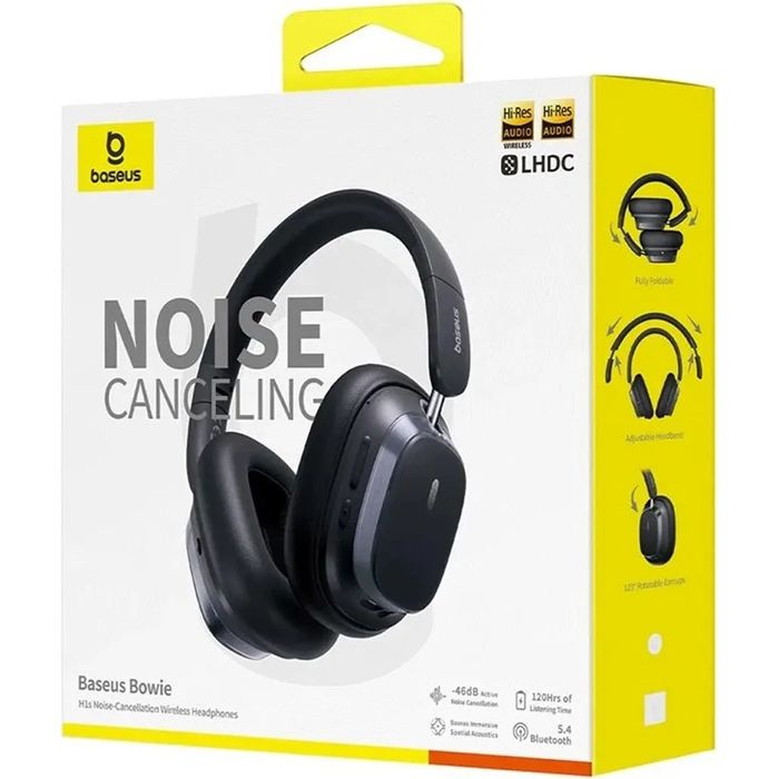 Навушники Baseus Bowie H1s Noise-Cancelling Black