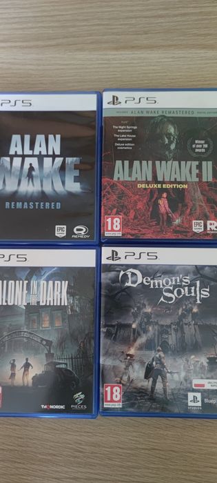 Alan Wake , Demon's Souls , Alone In The Dark Ps5 zestaw