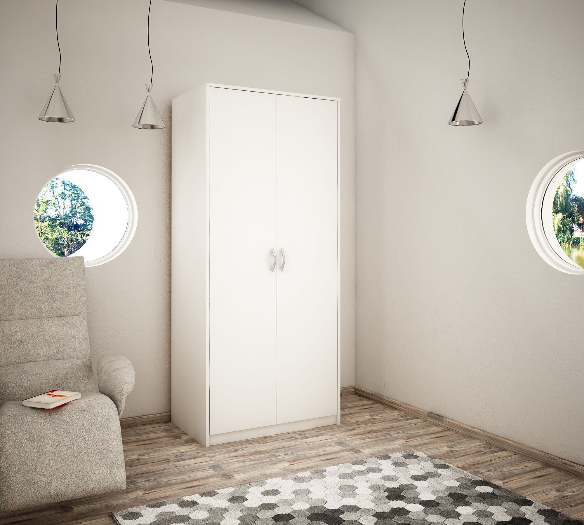 NOWA szafa z drążkiem  - 3 kolory 193x85x55