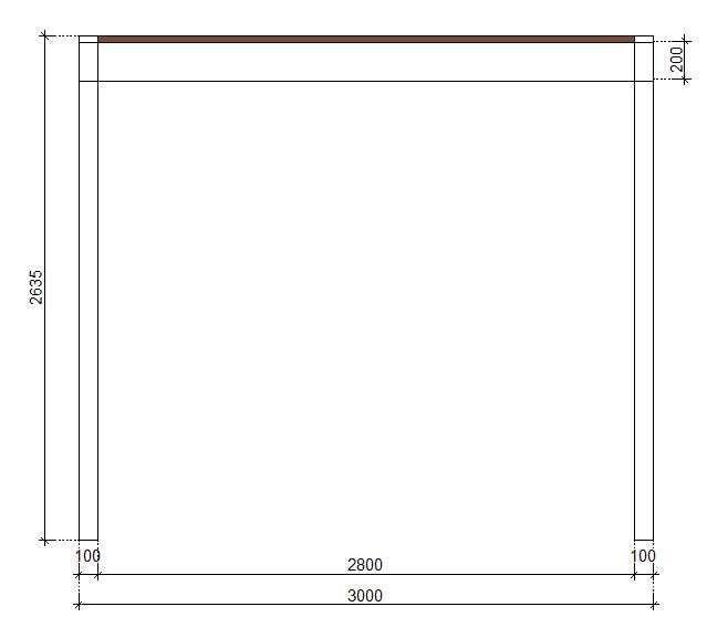 Pergola altana rzymska Eko 400x300cm wolnostojąca masywna