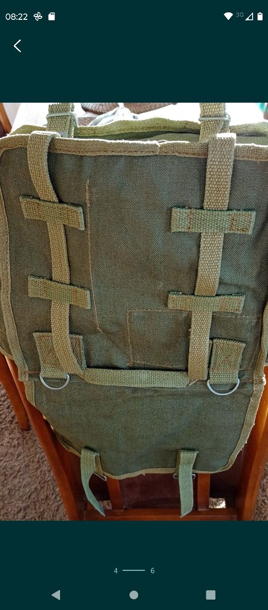 Vintage , militaria torba wojskowa na wyposażenie, kostka