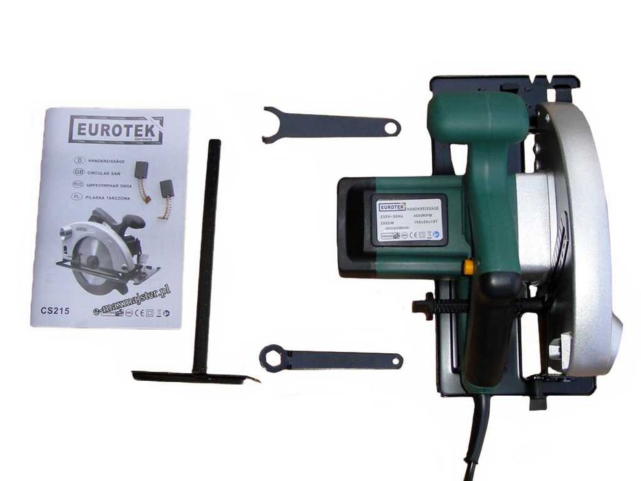 Profesjonalna PILARKA TARCZOWA, KRAJZEGA 1750 W 4 tarcze + laser