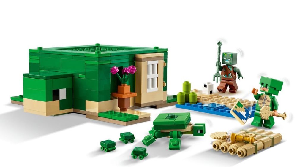 LEGO Minecraft Пляжний будинок у формі черепахи (21254) лего